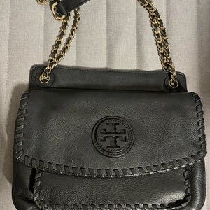 Tory Burch Black Leather Shoulder Bag